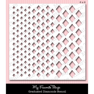 Маска My Favorite Things - Stencils MPD Graduated Diamonds, 15х15 см (MFT-ST-11)
