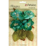 Набор объемных цветов Petaloo - Botanica Blooms x4 - Teal