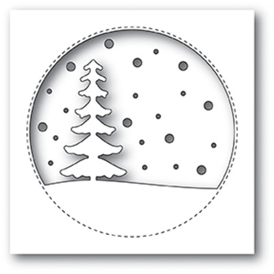 Ножи от Memory Box — Snowy Tree Circle craft die