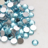 Стразы Aquamarine, 3.8~4мм, цвет голубой, 20 шт.