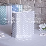 Заготовка альбома в мягкой обложке Горошек на сером, TM Fabrika Decoru