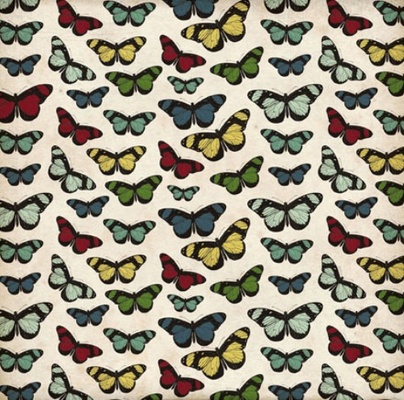 Лист скрапбумаги от Echo Park - BUTTERFLIES, 30х30 см