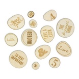 Набор деревянных украшений Studio Calico - Sundrifter Laser-Cut Wood Veneer Shapes - Phrases