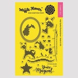 Силиконовый штамп от Waffle Flower - Stitched Unicorn Stamp Set