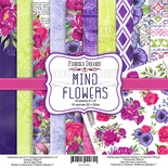 Набор скрапбумаги Mind Flowers 20x20см, ТМ Фабрика Декору