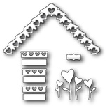 Нож для вырубки от Poppystamps - Love Cottage Roof and Decor