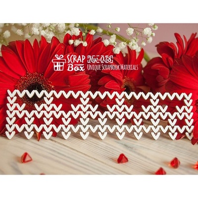 Чипборд ScrapBox - Бордюр вязаный Hw-038