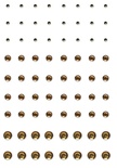 Кристаллы на клее Want2Scrap - Rhinestones - Smokey Brown, 72 штуки