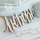 Деревянные фишки ScrapBox - Надпись Любовь Wfi-010