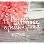 Чипборд ScrapBox - Надпись Тонкая душевная организация Hy-040