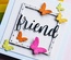 Нож для вырубки от Poppystamps - Friend Folksy Script