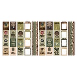 Набор полос с картинками для декорирования Military style 5 шт 5х30,5 см, ТМ Фабрика Декора
