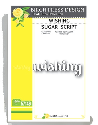 Нож от Birch Press Design - Wishing sugar script