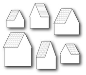 Нож для вырубки от Poppystamps - Alpine House Roofs and Background  