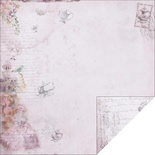 Лист двусторонней скрапбумаги Fabscraps - Marie Antoinette Double-Sided Paper - Purple High Tea, 30х30 см