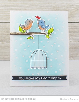 Резиновый штамп My Favorite Things - BG Scattered Hearts Background