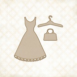 Чипборд Blue Fern Studios - Brianna's Dress Set