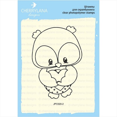 Штампы от Cherrylana Совушка с сердечком, 2,8*4"см