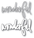 Ножи для вырубки от Memory Box - Wonderful Jotted Script