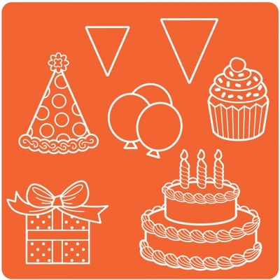 Силиконовые молды от Plaid - Mod Podge Mod Melts - Celebration