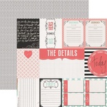 Лист скрапбумаги Teresa Collins The Details, 30х30 см, двусторонняя