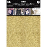 Набор термотрансферных глиттерных листов от Best Creation - Glitter Heat Transfer 8.5"X11", Gold, 2 листа