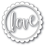 Нож для вырубки от Poppystamps - Love Stitch Circle Frame craft die