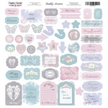 Лист с высечками, коллекция Shabby dreams,  30,5х30,5см, ТМ Фабрика Декора