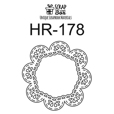 Чипборд ScrapBox - Кружевная рамка Hr-178