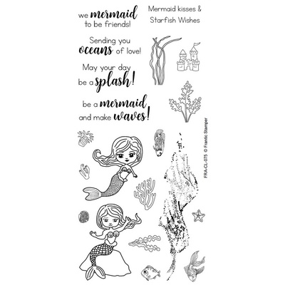 Акриловый штамп Frantic Stamper - Clear Stamp Set - Under the Sea Mermaid Sentiments