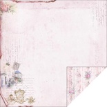 Лист двусторонней скрапбумаги Fabscraps - Marie Antoinette Double-Sided Paper - Pink Carriage, 30х30 см