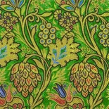 Салфетка для декупажа "Райские цвет: узоры" зеленый, цвет фона: аквамарин,  размер: 33х33 см