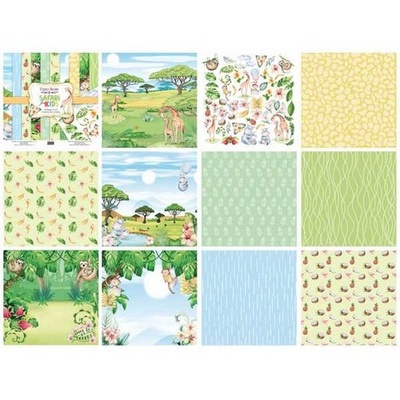 Набор скрапбумаги Safari for kids 30,5x30,5 см 10 листов, ТМ Фабрика Декора