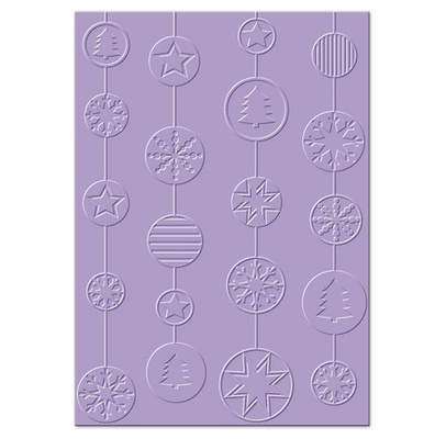 Папка для тиснения и эмбоссинга - Cart-Us Bauble Garland от Cart-Us, EMCU 8002