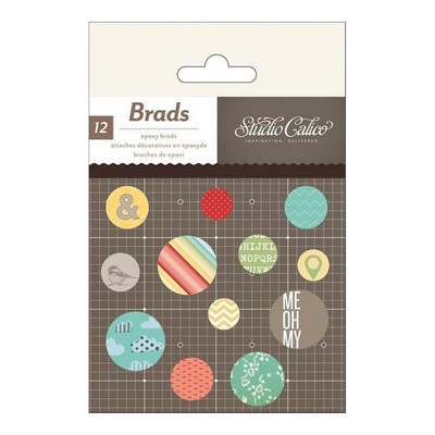 Брадсы Studio Calico - Snippets Epoxy Brads