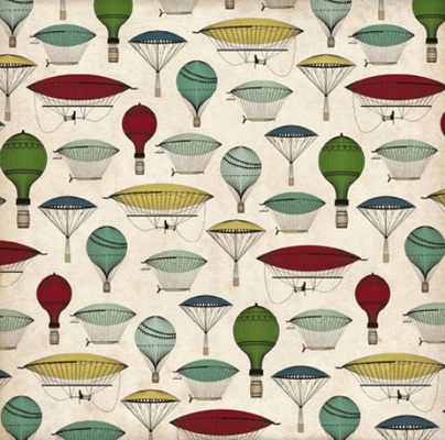Лист скрапбумаги от Echo Park - HOT AIR BALLOON, 30х30 см