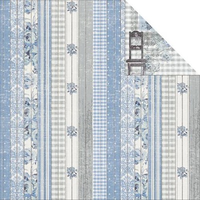 Лист двусторонней скрапбумаги Fabscraps - Shabbylicious Double-Sided Cardstock - Shabby Mix, 30х30 см