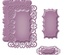Ножи от Spellbinders - Heirloom Rectangle, 4 шт.