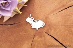 Чипборд "Единорог" от WOODchic, 5х5 см.