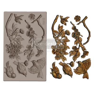 Молды силиконовые от Prima - Aviary, Re-Design Mould 5"X8"X8mm