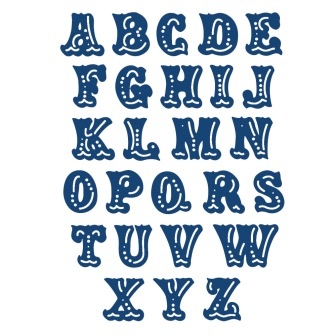 Нож для вырубки от Tattered Lace - Circus Alphabet