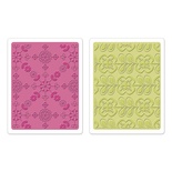 Набор папок для тиснения Sizzix - Textured Impressions Embossing Folders 2PK - Kaleidoscope Blooms Set, 2 шт.