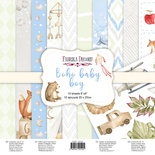 Набор скрапбумаги Boho Baby Boy 20x20см, ТМ Фабрика Декору