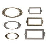 Набор металлических рамочек Tim Holtz - Idea-Ology Metal Label Frames, 6 штук, рамки