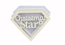 Заготовка для шейкера Christmas Star 9.6x7 см, колір молочний, ТМ Фабрика Декору