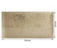Отрез кожзама с тиснением  золотой фольгой Golden Gears Beige 50 х 25 см, ТМ Фабрика Декора
