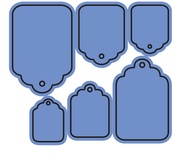Лезвие Tags 2  от Cheery Lynn Designs, 6 шт.