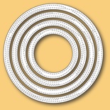 Ножи для вырубки от Memory Box - Wrapped Stitched Circle Frames