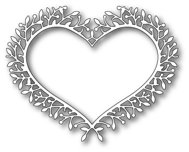 Нож для вырубки от Poppystamps - Woodland Heart Frame