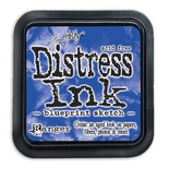 Штемпельная подушка Ranger Distress Ink Pad - July - Blueprint Sketch